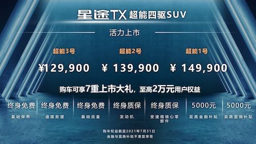 售價(jià)12.99萬(wàn)元起，星途TX超能四驅(qū)版以高性能C位出道